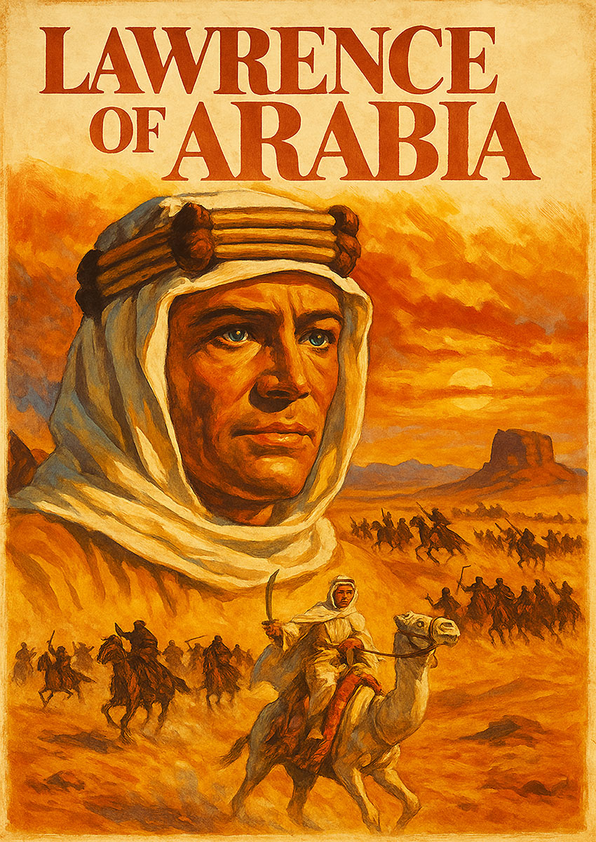 Lawrence of Arabia Artwork Canvas Print & Poster Wall Art - AI PRINT LAB